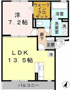 カーササンシビリテB棟【3階】の間取り