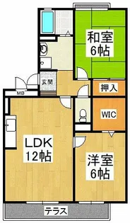 クレスト想【1階】の間取り