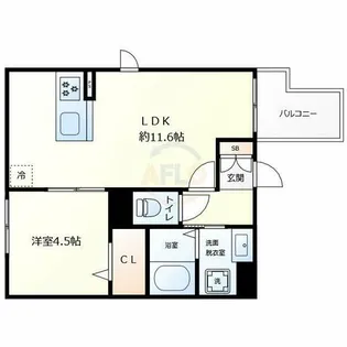 エスポワール東加賀屋【2階】の間取り
