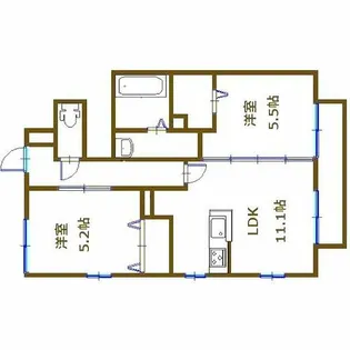 シャルマン【103号室】の間取り