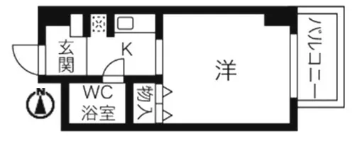 カレッジスクエア鶴舞【3階】の間取り
