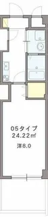 フォレスト梅田西【2階】の間取り