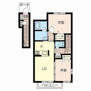 シャーメゾンYOU【A201号室】の間取り