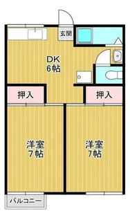 楠本ハイツ【102号室】の間取り