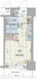 プレサンスNAGOYA桜通ビッグビート【705号室】の間取り