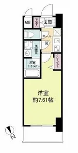 ブランシエスタ天満【9階】の間取り