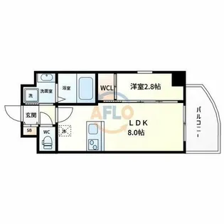 Alivis放出【2階】の間取り
