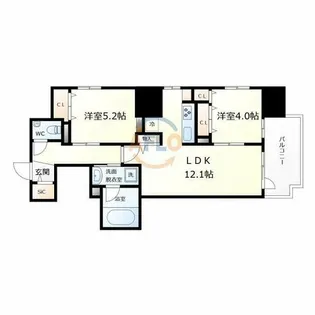 JASPER御堂筋本町【3階】の間取り