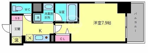 クローバー・ビュー上本町【12階】の間取り