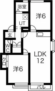 グリーンハイツA【202号室】の間取り