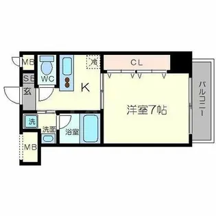 フォーゼ安堂寺【3階】の間取り