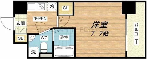 SERENiTE本町エコート【3階】の間取り