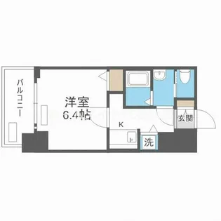 プレサンス難波フィネスト【10階】の間取り