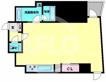 アリビオ上本町【6階】の間取り