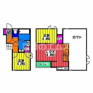 CB東比恵テルス【2階】の間取り