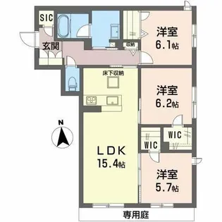 Sha Maison さかえ【1階】の間取り