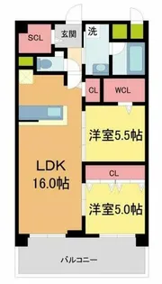 エクセルハイム東灘【403号室】の間取り