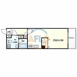 アパルトマン阪南町【5階】の間取り