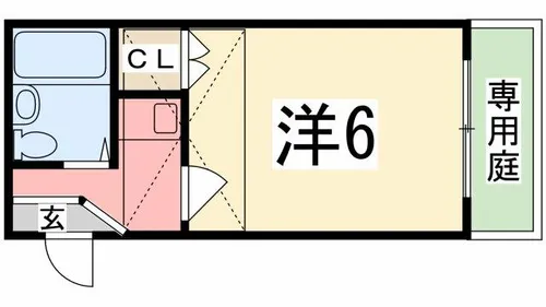 リブイン姫路【203号室】の間取り