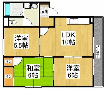 新栄プロパティー千代田Ⅱ【2階】の間取り