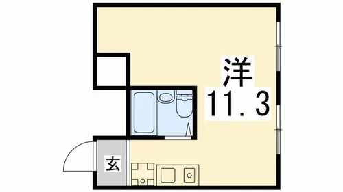 しらさぎメモリアル【203号室】の間取り