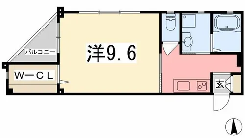 Br東延末【502号室】の間取り