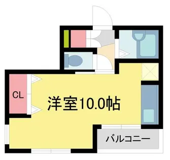 レザムルーズ西宮【1001号室】の間取り