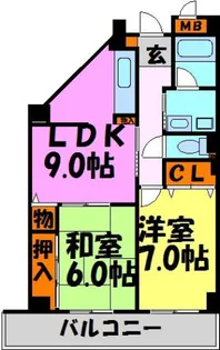 アルデール【1階】の間取り