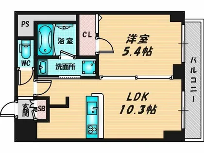 Ms arte上小阪【5階】の間取り