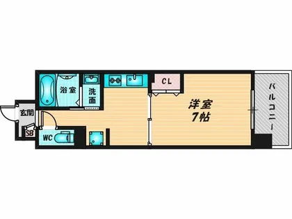 ラ・フォーレ久宝園【6階】の間取り