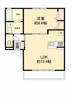 グランディール喜連【2階】の間取り
