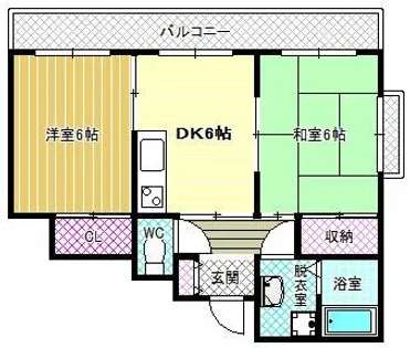 グルパ松原【4階】の間取り