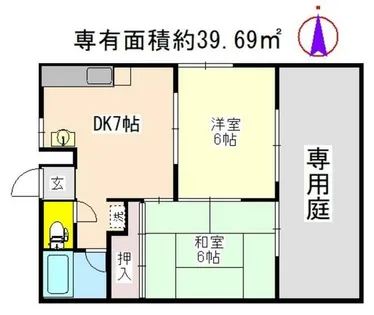 green village88【1階】の間取り