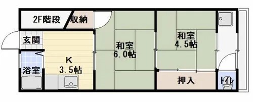 サンライズ栄【1階】の間取り
