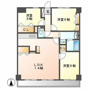 グランドハイリス本山【B-2号室】の間取り