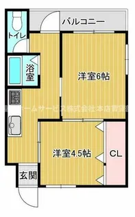 マンション楠木【4階】の間取り