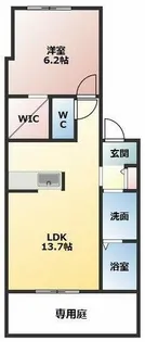 シャーメゾン富良野A棟【1階】の間取り