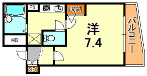 シャミリー深江【3階】の間取り