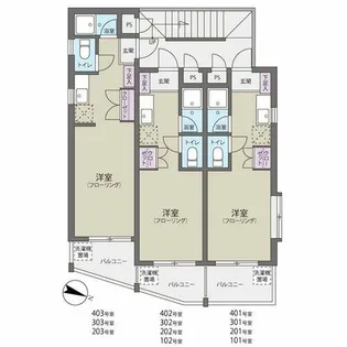 エレガンスハイツ平尾【1階】の間取り