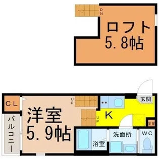 ハーモニーテラス平安III【1階】の間取り