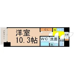 プレサンス鶴舞公園セラヴィ【6階】の間取り