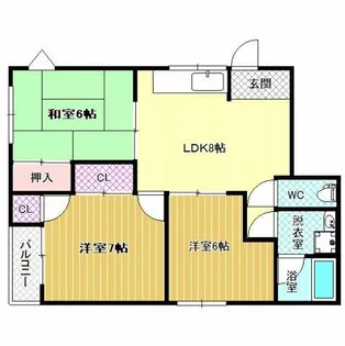 ハイツ四季【2階】の間取り