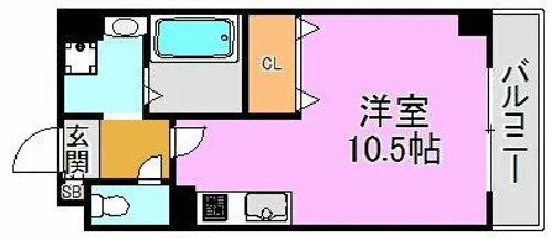 メルベーユ高井田【1階】の間取り
