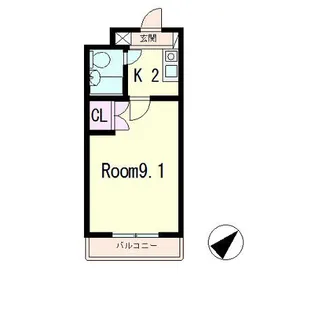 BEL PALAZZO【4階】の間取り
