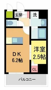 ONLYONEキセラタウン【802号室】の間取り