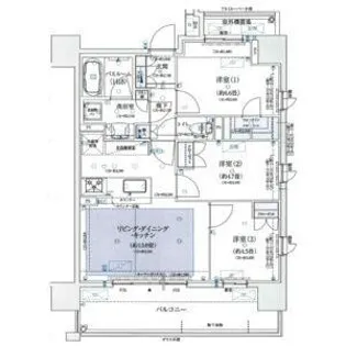 オープンレジデンシア金山【2階】の間取り