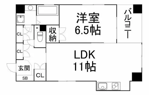K.H.E【4階】の間取り