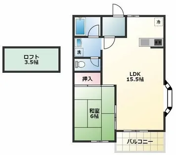 セザンヌ彩【201号室】の間取り