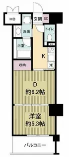 ビエラコート内久宝寺【6階】の間取り