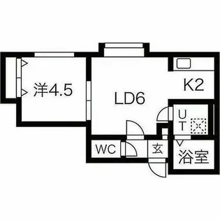 アレックス栄通【203号室】の間取り